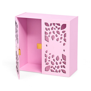 Recycelbare Boite Cadeau Doppeltür Offene Luxus-Schokoladen-<span class=keywords><strong>Display</strong></span>-Box Handgemachte benutzer definierte Schokoladen verpackung Geschenk box mit Band
