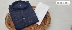 Sıcak satış düğün parti nedensel giymek Rayon tasarım Raj erkekler geleneksel ve ağır Kurta pijama ile en kaliteli tedarikçisi - Product Image 3