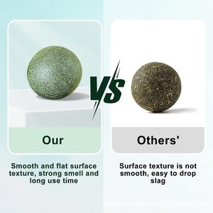 Automatische Plastik katze Kau spielzeug Spinning <span class=keywords><strong>Catnip</strong></span> Ball für Katzen & Hunde lecken Unterhaltung hilft beim Kauen Entspannen - Product Image 5