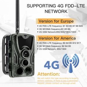 1080 Full HD 4G telecamera da caccia Scouting Game Camera 2.4 pollici Wildlife Trail Game camera con tre sensori a infrarossi - Product Image 5