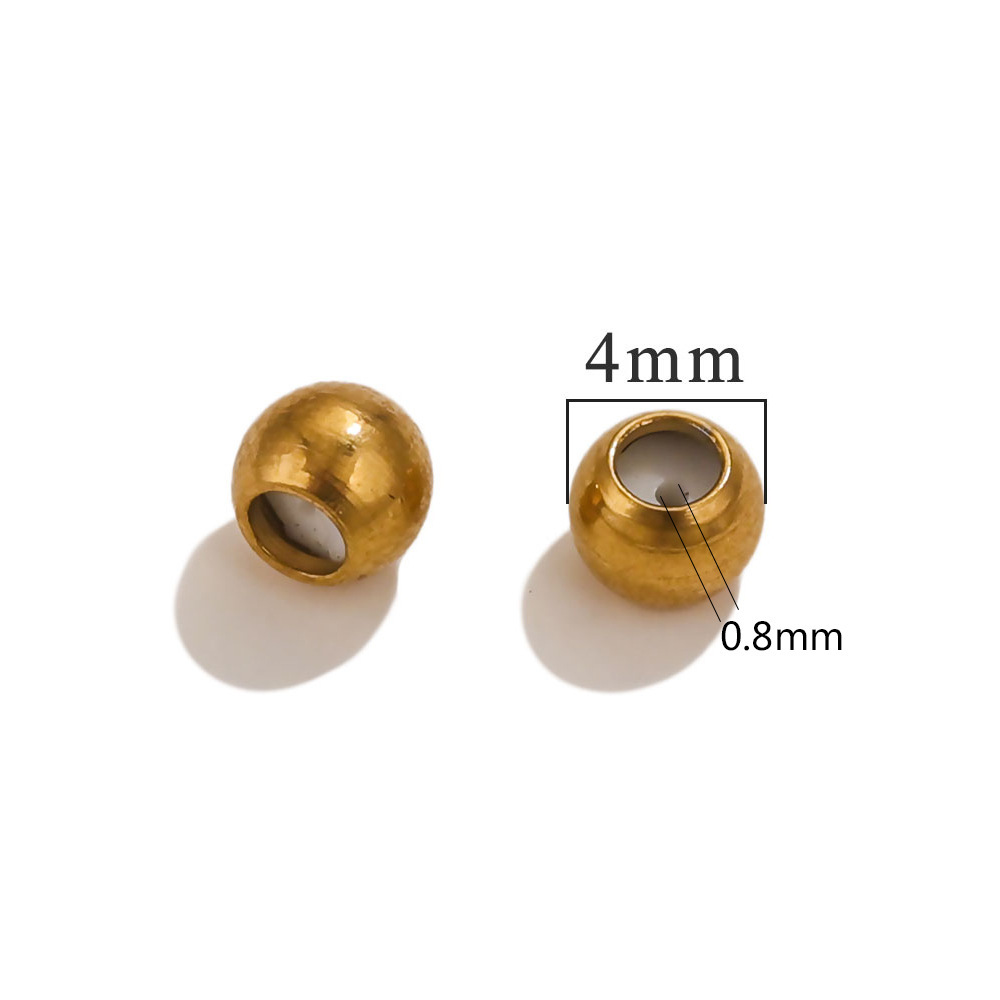 Round bead 4x0.8- gold