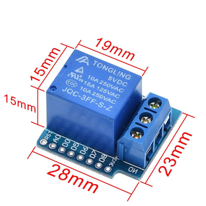 Modulo relè 5V 1 canale D1 Mini relè Trigger ESP8266 modulo schermatura scheda relè - Product Image 3