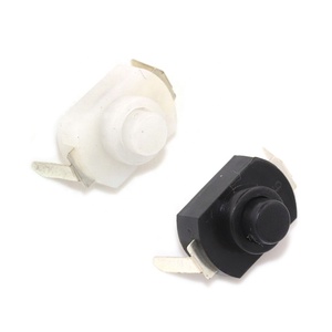 1288BM DC 1A/30V Taschenlampe rechtwinkliger Schalter Mini-Druckknopf schalter für elektrische Taschenlampe selbstsicher nd EIN-AUS Schwarz/weiße Farbe - Product Image 1