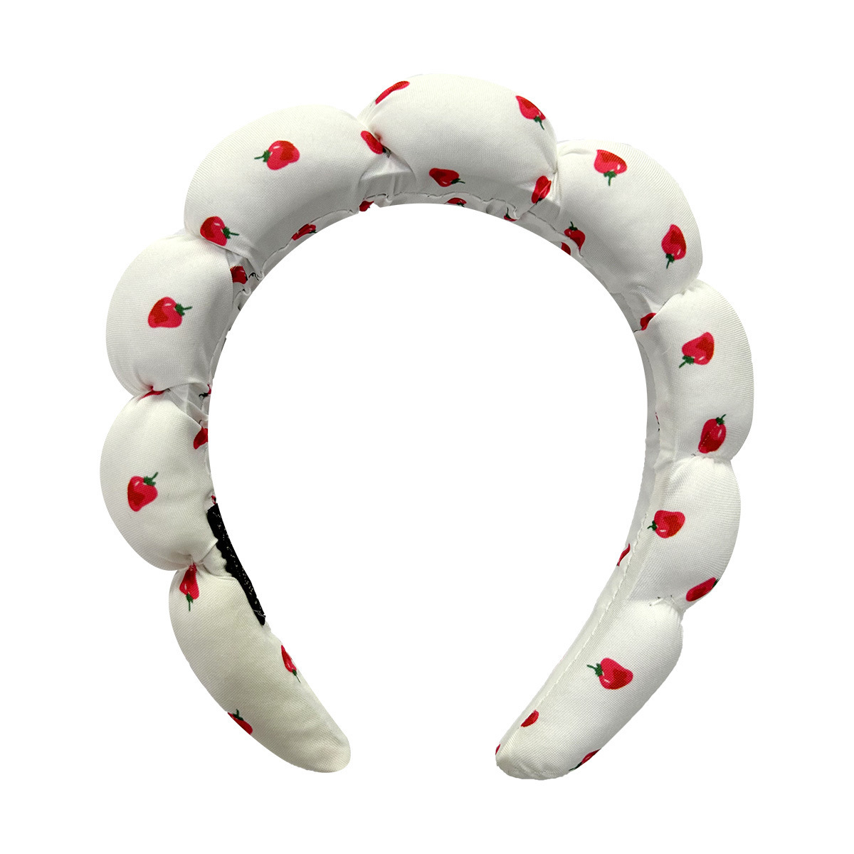 Cerceau à cheveux fraise blanche C
