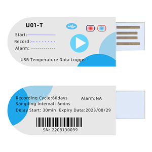 Registrador de datos de humedad y temperatura USB, lectura rápida, Sensor de temperatura preciso