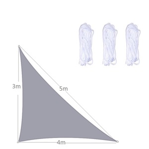 Durable PE y HDPE parasol al aire libre Red UV acabado cuadrado o triángulo vela de plástico para Patio jardín Camping uso - Product Image 1
