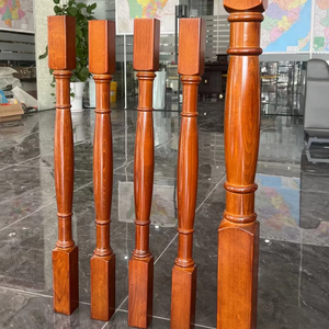 Nhà Sản Xuất Của Rắn Sồi Gỗ Cầu Thang Lan Can Thẳng Hộ Lan Tôn Sóng Trung Tâm Cột Khác Nhau Nhỏ Lớn Cột Tường Bảng - Product Image 1