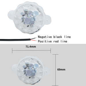ไฟแฟลช LED 7สีสำหรับรถยนต์รถจักรยานยนต์สกู๊ตเตอร์ไฟเตือนกันการชน - Product Image 5