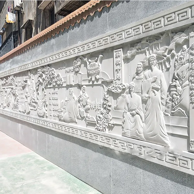 Rilievo di scultura di marmo della pietra della parete esterna della decorazione domestica del fornitore della fabbrica
