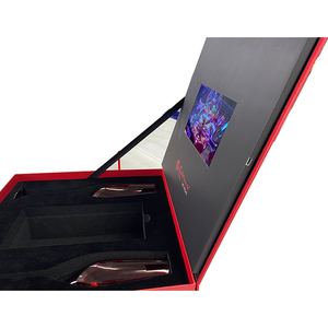 Tùy chỉnh 7 inch màn hình LCD video Brochure Thiệp mời USB Hộp video Cổ Tích tình yêu âm nhạc phong cách cho đám cưới Quà Tặng giấy cho rượu vang - Product Image 4