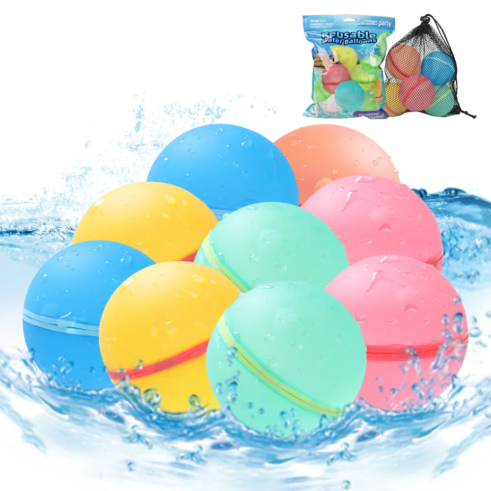 Tadatu 8 Pack bombe magnetiche d'acqua in Silicone autosigillabile riutilizzabile palloncini per bambini estate piscina spiaggia divertente