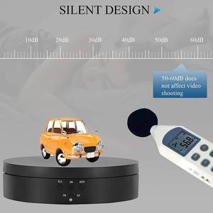 Portatile elettrico auto-motorizzato giradischi espositore di 360 gradi di rotazione di piccole dimensioni USB potenza per le riprese fotografiche - Product Image 5