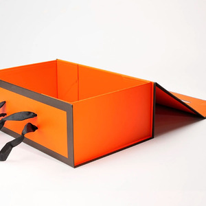 Công suất lớn cao cấp nam châm từ sang trọng bao bì hộp cam gấp giấy Quà Tặng boxs để bán - Product Image 2