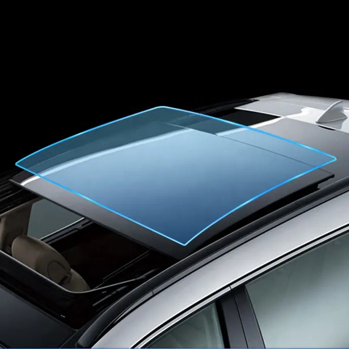 ร้อนขาย TPU รถสกายไลท์หลังคาฟิล์มป้องกันแสงสีฟ้า TPU น้ำแข็งเกราะ UV-Block ฟิล์มฉนวนกันความร้อนสำหรับหลังคารถยนต์หน้าต่าง