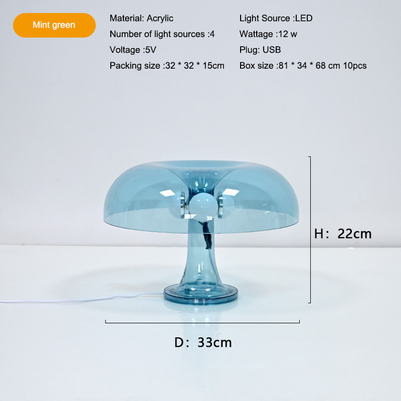 Mint green +USB tricolor light