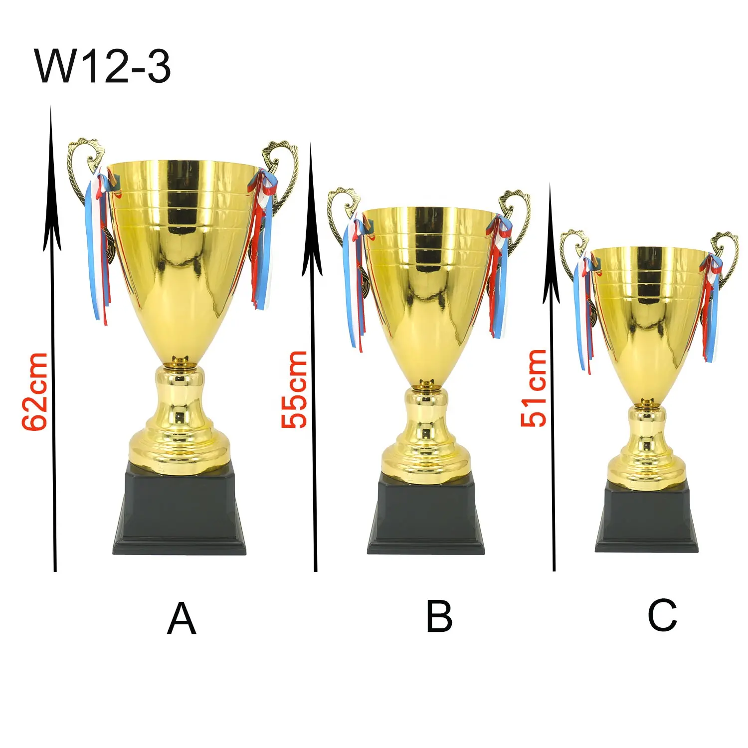 Kupa bardak toptan ucuz fiyat futbol kupa futbol Trofeos Baratos boş Metal altın kaplama madalya kupa