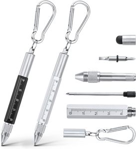 个性化6合1多工具小工具笔，带定制标志登山扣钥匙扣多工具笔，带螺丝刀，爸爸礼物 - Product Image 1