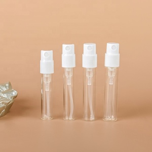 香水サンプル用ミニガラスバイアルを出荷する準備ができています1ml 1.5ml 1.8ml 2ml 2.5ml化粧品スクリーン印刷面用