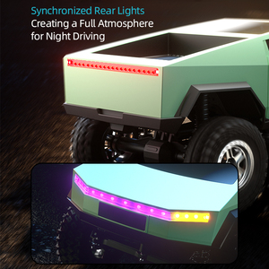 1:18 Модель Tesla Cybertruck, Радиоуправляемый внедорожник, недавно выпущенный, 2,4 г, металлический автомобильный интеллектуальный пульт дистанционного управления - Product Image 2