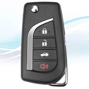 MS รีโมทรถยนต์แบบพับได้3 + 1ปุ่มจากโรงงานสำหรับ Toyota พร้อมชิพ H fccid HYQ12BFB PN 89070-06790รีโมทคอนโทรลรถเปล่ากุญแจรถ - Product Image 1
