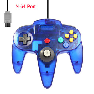 Porta Console con cavo USB essenziale per nintent N64 Gamepad Joystick trasparente con motore di vibrazione per N64 Controller Joypad - Product Image 2