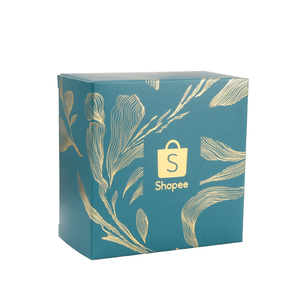 Прямоугольная упаковочная коробка с тиснением из золотой фольги - Product Image 2