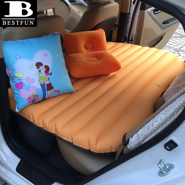 Надувной матрас для автомобиля, праздничная дорожная подушка для взрослых, экологически чистый складной матрас на спинку сиденья, портативный автомобильный воздушный матрас
