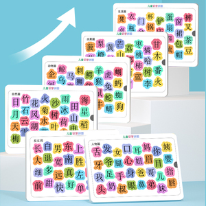 木制汉字学习益智早教1-3玩具婴儿认知绘图板儿童玩具 - Product Image 3