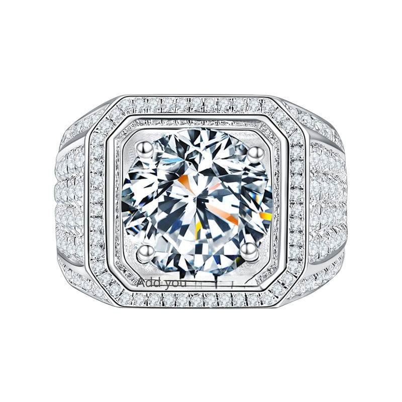 A large men's ring full of diamonds