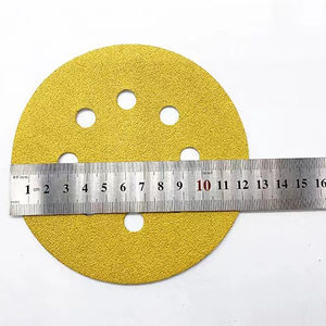 Yellow Color Hook and Loop Sanding Disc Polishing Car Paint <strong>100mm</strong> Flexible Backing Padwith <strong>Turbo</strong> for Sanding Disc - Product Image 6