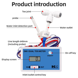 0-9990PPM Dual Channel TDS-DM1-<strong>HM</strong> Digital Online Water <strong>Tester</strong> Automatic TDS Meter Dual TDS Monitor for Industrial Use OEM ODM - Product Image 3
