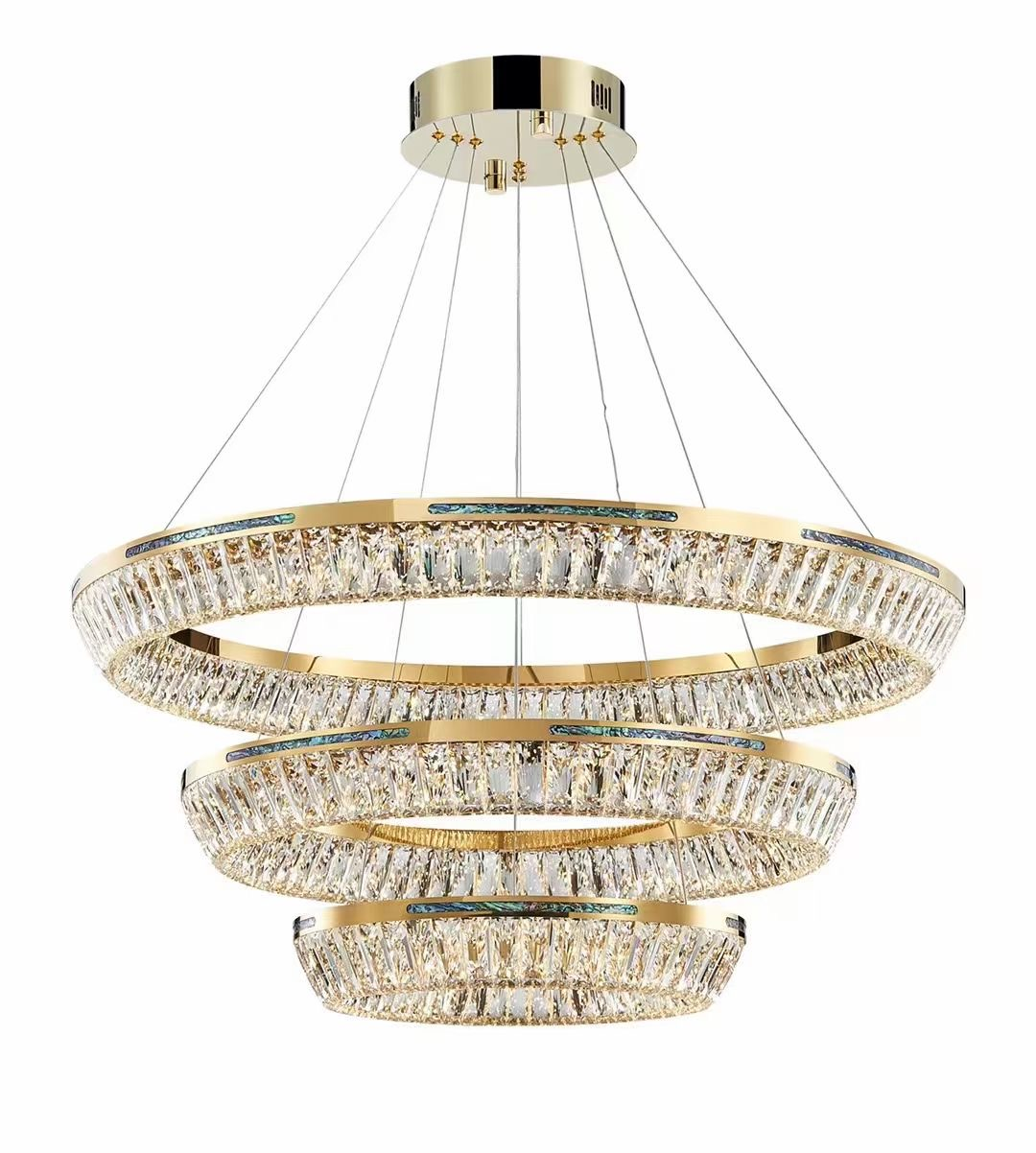 Bedroom living room pendant light luxury chandelier light led crystal chandelier modern