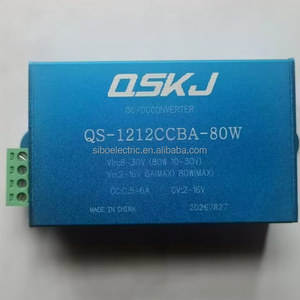 QS-1212CCBA-80W <strong>Input</strong> <strong>8</strong>-30V <strong>Output</strong> <strong>2</strong>-16V 80W Step Down Auto Boost Buck Converter - Product Image 1
