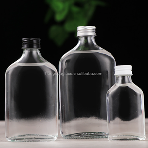 Bán Buôn Rỗng Rõ Ràng Vuông Phẳng Chai Thủy Tinh 100Ml 200Ml 350Ml 500Ml Với Nhôm Cap Cho Lạnh <span class=keywords><strong>Brew</strong></span> Cà Phê Rượu Vang Nước Trái Cây - Product Image 3