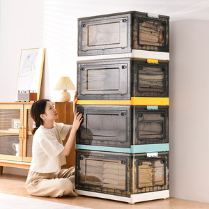 New Function Multifunction Folding Plastic Storage Boxes Nordic Square Container for Clothing Rectangle PP <strong>Bin</strong> Factory <strong>Direct</strong> - Product Image 1