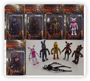 6 adet/takım beş gece Freddy 6 nesil <span class=keywords><strong>FNAF</strong></span> aksiyon figürleri oyuncaklar hediye kolektif bebekler parti dekor