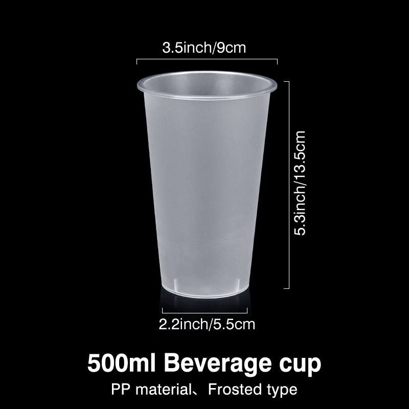 500ml frosted cup