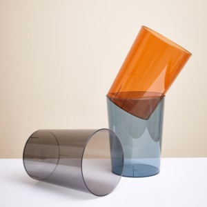 Plastic Large-capacity Trash <strong>Bin</strong> Multi-functional Plastic <strong>Bin</strong> Multi-color Translucent Trash Small Narrow <strong>Bin</strong>