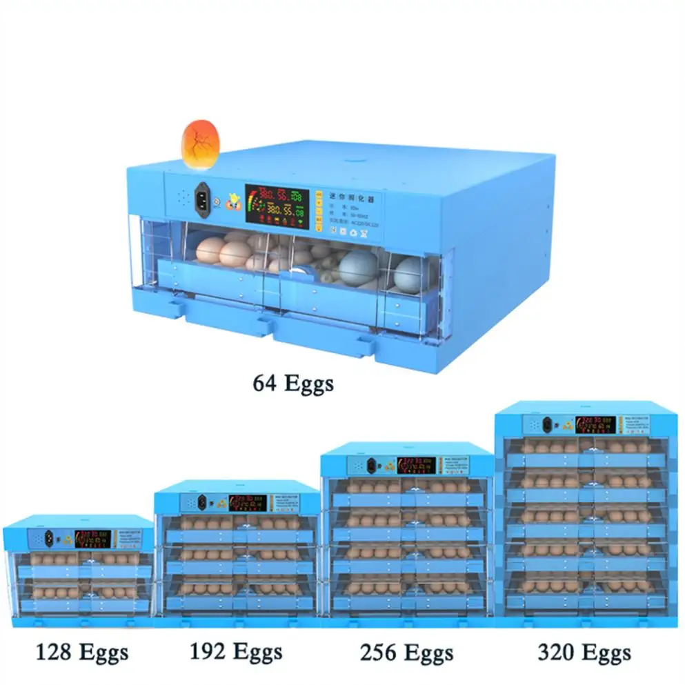 Neues Modell vollautomatische intelligente Solarbeleuchtung Inkubator für Papageien-Wachel-Hühnchen-Enten-Eier professioneller Großhandel