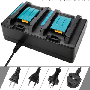 DC18RD 14.4v-18v双充电锂电池充电器5A输出，带发光二极管显示器，适用于欧盟美国英国插座，由RC制造 - Product Image 2