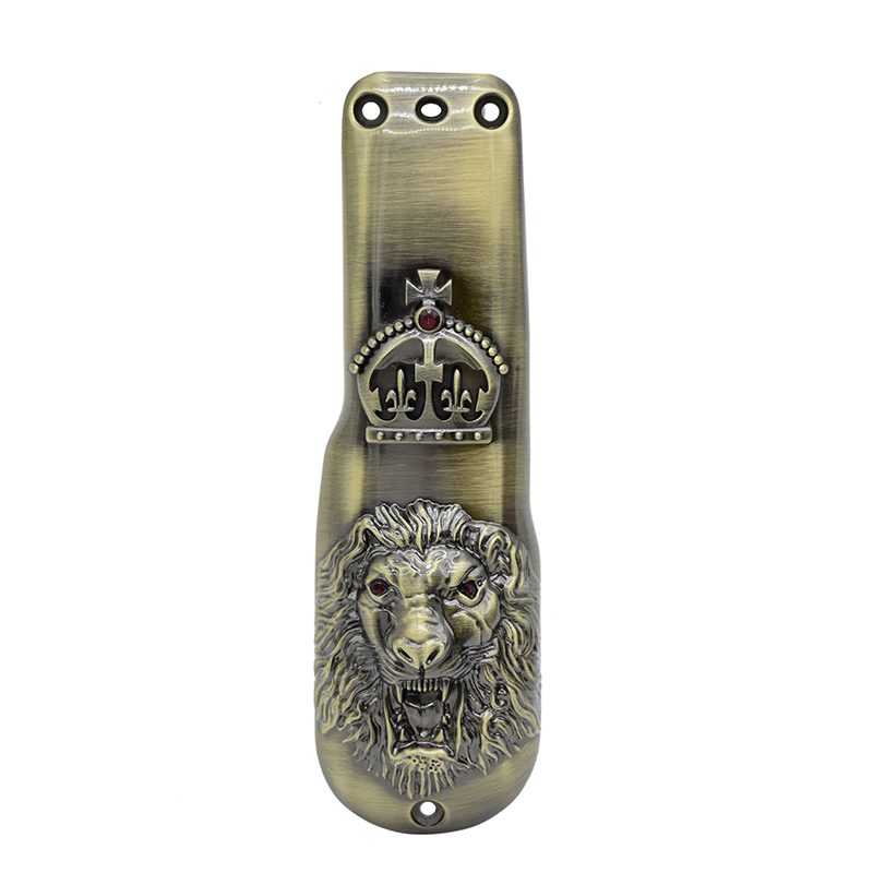 Couverture supérieure de tondeuse de cuivre de lion d'or
