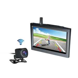 Cámara de marcha atrás de visión trasera inalámbrica para coche, pantalla LCD TFT de 5,0 pulgadas