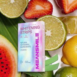 कोई जला सुरक्षित तामचीनी पर अपने लोगो को अनुकूलित कार्बनिक उज्ज्वल सफेद लेबल दांत Whitening स्ट्रिप्स बिना पेरोक्साइड - Product Image 5