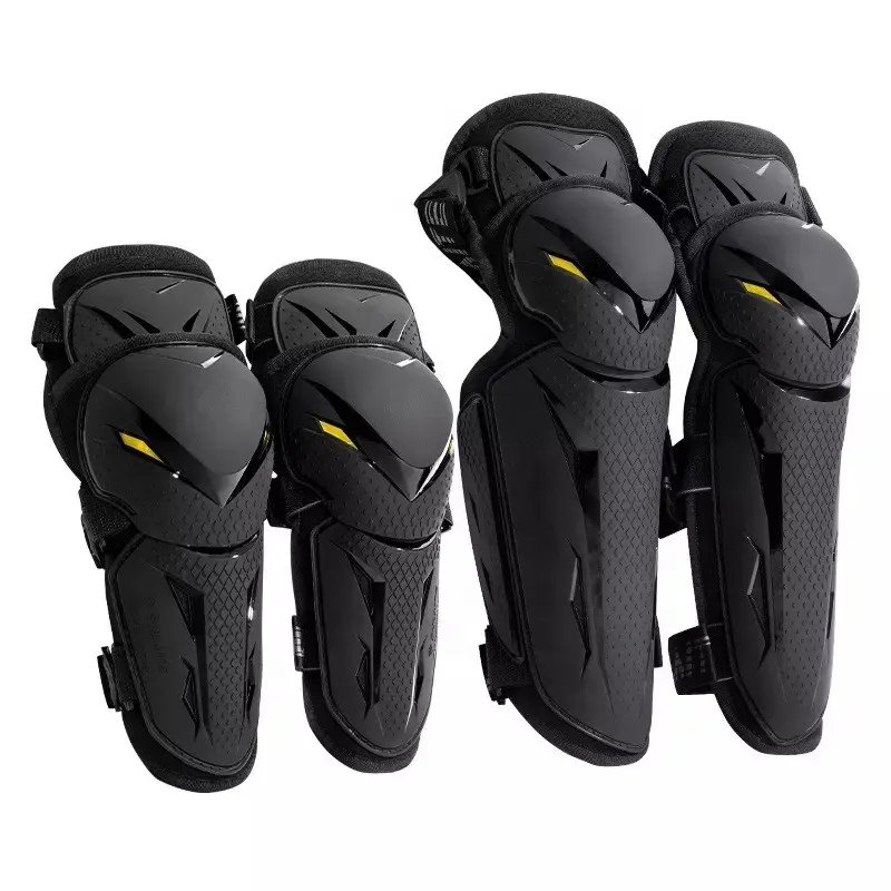 Adjustable One Size High Quality TPU Shell Fall Protection Motorcycle Elbow and Knee Pads 4 Pieces Set