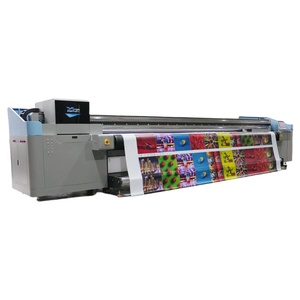 フラット & ロール素材用の新しい<span class=keywords><strong>5m</strong></span>ハイブリッドUvプリンター大判Uv印刷広告バナーフィルムハイエンドUVハイブリッドマシン