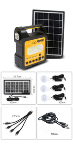 Multi-function Complete Set DC <strong>Power</strong> Portable Mini Home Solar Light <strong>Kits</strong> - Product Image 6