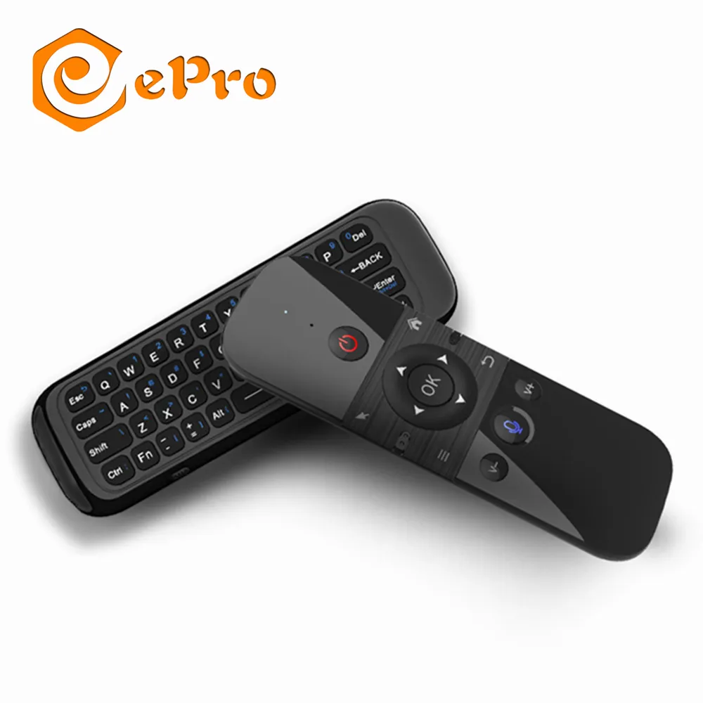 EPro meilleure vente M8 Voice Air Mouse clavier sans fil universel 2.4g Fly Air Mouse Mini télécommande rechargeable pour boîtier Tv