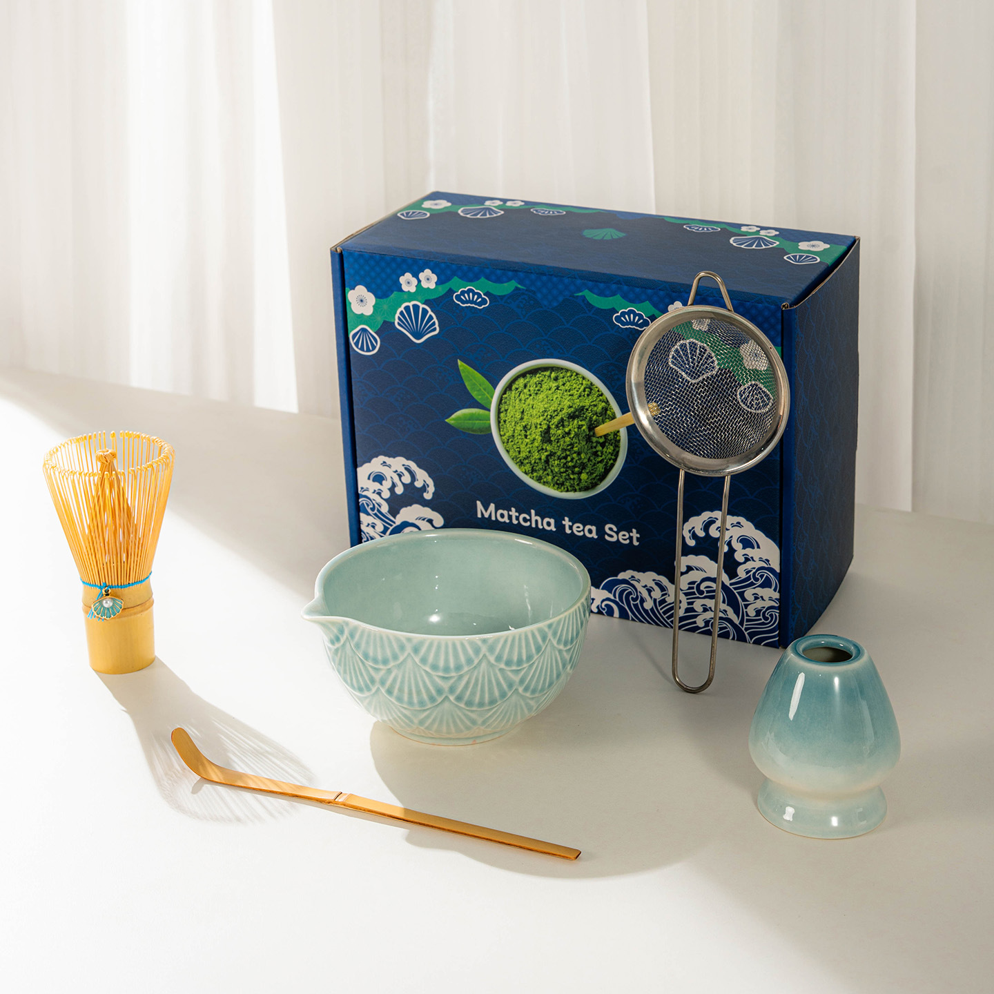 5pcs set -- Kiln-Changed blue