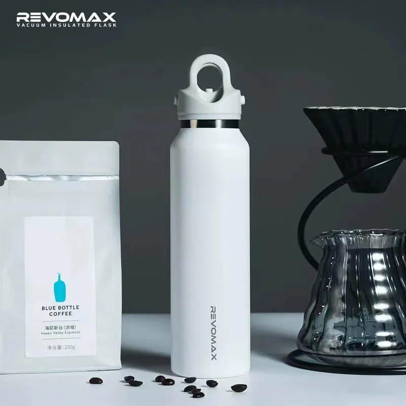 REVOMAX 32oz özel Logo çift duvar vakum yalıtımlı paslanmaz çelik termos su şişesi