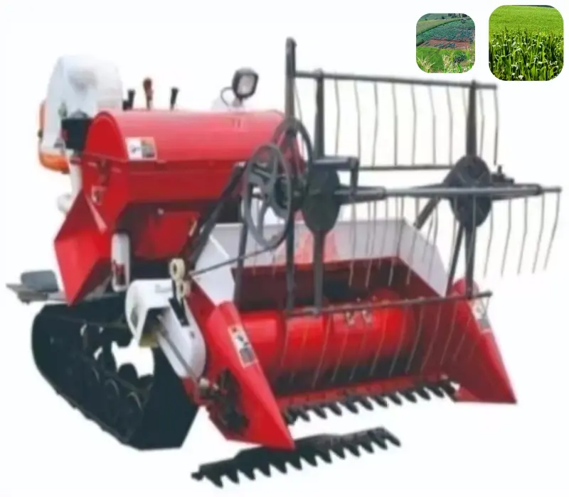 Landwirtschaftsmaschinen Reisfarmen-Mahlmähdrescher kleiner Raps-Mahlmähdrescher kombinierter Hochwasser- und Trockenreisserntemaschine